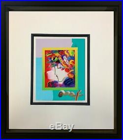 Peter Max, Blushing Beauty on Blends 2007 #2273 (Framed Original Painting)