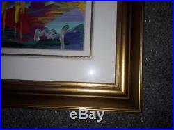 Peter Max Four Seasons Series Summer Mixed Media Custom Frame and Matte