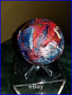 Peter Max Original Painted and Signed BASEBALL ART with Peter Max Hologram COA
