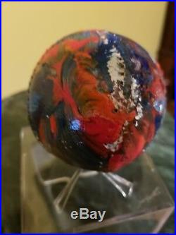 Peter Max Original Painted and Signed BASEBALL ART with Peter Max Hologram COA