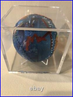 Peter Max Original Painted and Signed BASEBALL with Peter Max Hologram