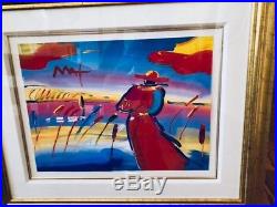 Peter Max Walking in Reeds SIGNED Original Acrylic mixed media-2019 Appraisal