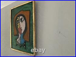 Picasso Painting'Tete De Femme' Signed
