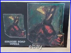 Pietro Psaier Mixed Media Framed Spanish Soap Opera Dated 1972