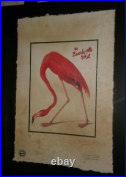 Pink Flamingo, The Beverly Hills Hotel #2, APs & Ltd. Eds. Signed Fairchild Paris