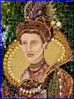 Queen Elizabeth I Handmade Mosaic Wall Art