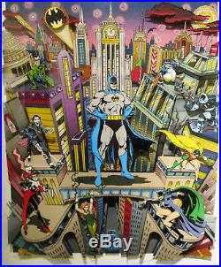 RARE Charles Fazzino Batman The Dark Knight 3-D Art Signed Numbered 62/100 DX