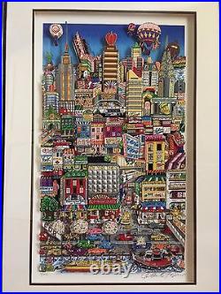 REDUCED Charles Fazzino Signed Moving on Up to Eastside 7/150 Mounted