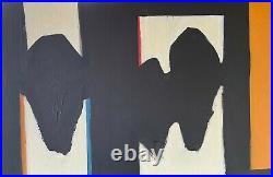 ROBERT MOTHERWELL oil on canvas of 60's- ELIGE TO SPANISH