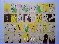 RODNEY GLADWELL 1928-79 Sheet of Figures 1964/65 mixed media British Pop Art