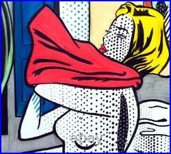 ROY LICHTENSTEIN Awesome Original Mixed Media Drawing on Paper Signed. Pop Art