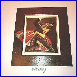 Rare Orig Oil On Canvas Painting Mixed Media Dancing Andrei Protsouk Russian