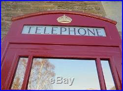 Red Telephone Box Booth Kiosk K6 Front Mirror