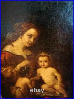 Religiöse Darstellung v. Maria um 1750 / Meisterliche Malerei -Tolle Darstellung