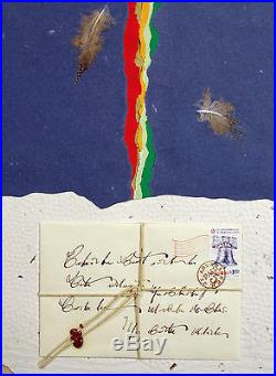 Ricardo Benaim Letter to Zapata Signed Mixed Media Art Collage, Make Offer