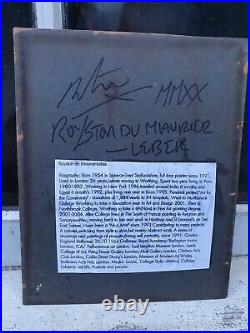 Royston Du Maurier-lebek Porn Star Original Signed Mixed Media Collage On Card B