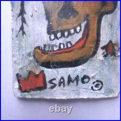 SAMO Jean-Michel Basquiat Hand Painted Neo Expressionist on 80's NY Postcard