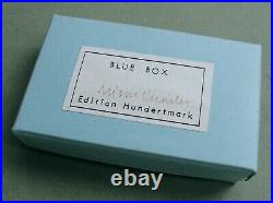 SIGNED Fluxus 1981 Alison KNOWLES BLUE BOX multiple, 80 copies bean