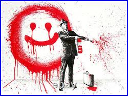 SPRAY HAPPINESS (RED) by MR. BRAINWASH Hand Finished, Signed, Sold Out