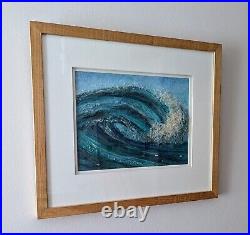 STYLISH Mixed Media Framed Picture'Atlantic Thunder' (No. 2.) Gillian Jones