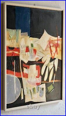 Sergio Zen (1936) Abstract Mixed Media On Canvas, 1980