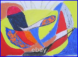 Sidmouth Folk Festival Nigel Waters Original Abstract Painting Signed