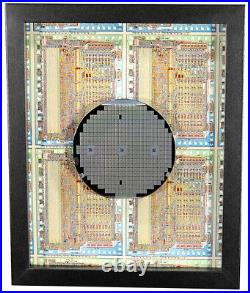 Silicon Wafer with 6502 Microprocessor Chips 4 inch, Rockwell, MOS