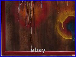 Steve Ferris (british, Xx-xxi) Original Mixed Media Contemporary Painting Galaxy