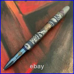 Streltsov Art Mixed Media Tactical Titanium Pen with Sea Theme Ace Pirate
