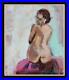Studio Nude z Original Impressionist Mixed Med Oil Painting Paul Mitchell