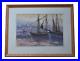 Superb Desmond V C Johnson (1922 2022) Original Mixed Media Painting Of Boats