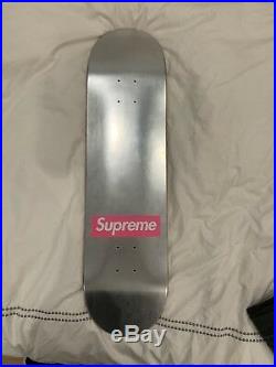 Supreme Logo Silver Foil Skateboard 2009
