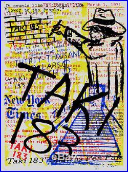 Taki 183 Collage NYC Graffiti Signed Street art soldout (with seen cope2 crash)