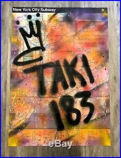 Taki 183 New York Graffiti Painted Nyc Subway Map Seen Must See