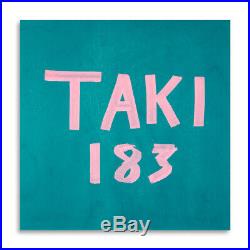 Taki 183 Original Painting on Wood similar to KAWS, SEEN, FUTURA 2000