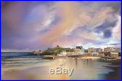 Tenby Harbour Mixed Media Landscape Seascape Master Print