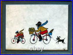 The Cycle Race Impressionist Northern Painting By John Garbett 10 X 7.5