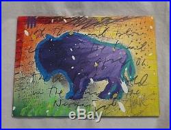 Tim Yanke The Wind Blows Cold Unique Mixed Media Painting Hand Signed