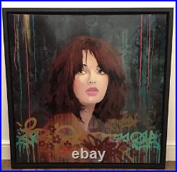 Troika, Original, Mixed Media On Box Canvas,'Intrigued' Signed, Titled & Framed