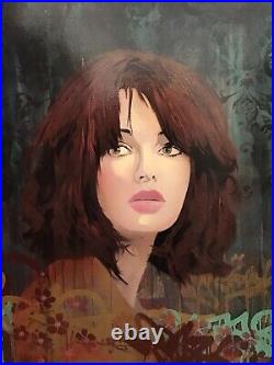 Troika, Original, Mixed Media On Box Canvas,'Intrigued' Signed, Titled & Framed