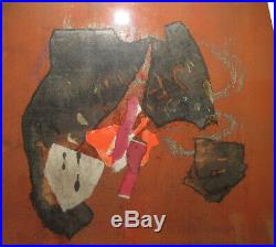 Ulfert Wilke 1959 Abstract WC & Collage Listed New York School Abstract Artist