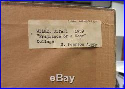 Ulfert Wilke 1959 Abstract WC & Collage Listed New York School Abstract Artist