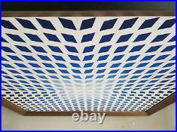 VICTOR VASARELY 400-Blue-Signed made of 400 pieces of plastic