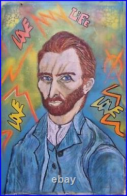 Vincent Van Gogh Framed Portrait (original artwork)