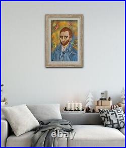 Vincent Van Gogh Framed Portrait (original artwork)