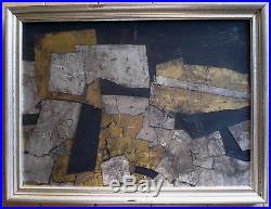 Vintage Abstraction Abstract Mixed Media Foil Modernism MID Century Modern Mod