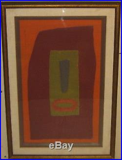 Vintage KENNETH DICKERSON Abstract Collage FOLK ART- Listed African American