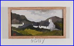 Welsh Cottages by Al Hudson Original Landscape Painting. Framed Art Wales