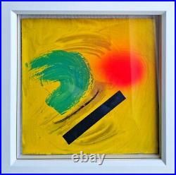 Winter Sun Abstract Colour Original Painting Nigel Waters Framed Signed