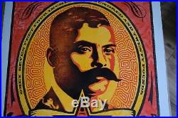 Zapata 2020 Red HPM 6/15 Mixed Media by Shepard Fairey x Ernesto Yerena withCOA